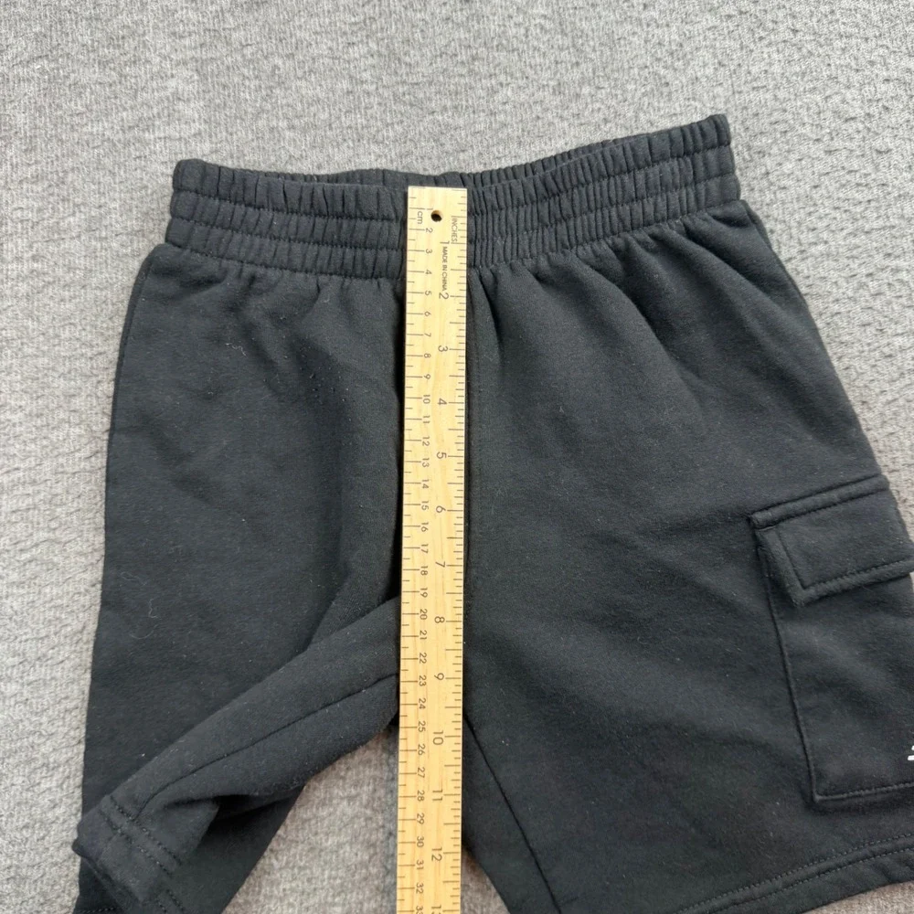 New Balance Shorts Kids Size 10 Black Knit Fleece Logo Athletic